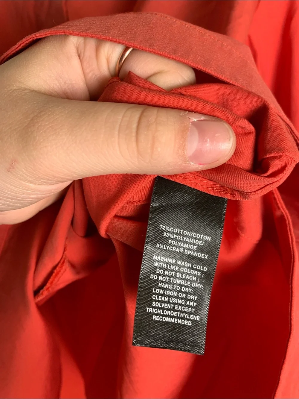 Lafayette 148 New York Coral Button-Front Mandarin Shirt - Picture 3 of 5